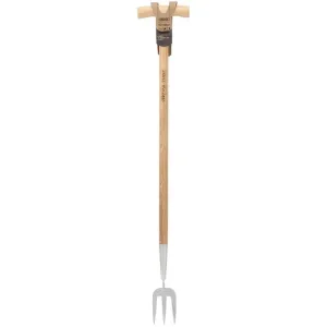 Draper 99031 Heritage Stainless Steel Fork With Ash Long Handle Dr-99031