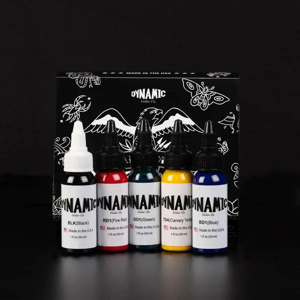 DYNAMIC TATTOO INK TRADITIONAL 1OZ COLOR SET
