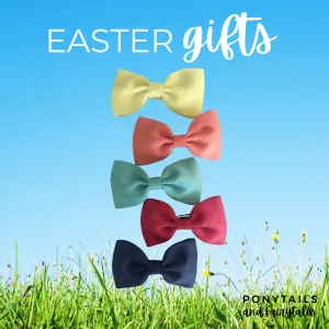 Easter Bowtie Hair Clip Set
