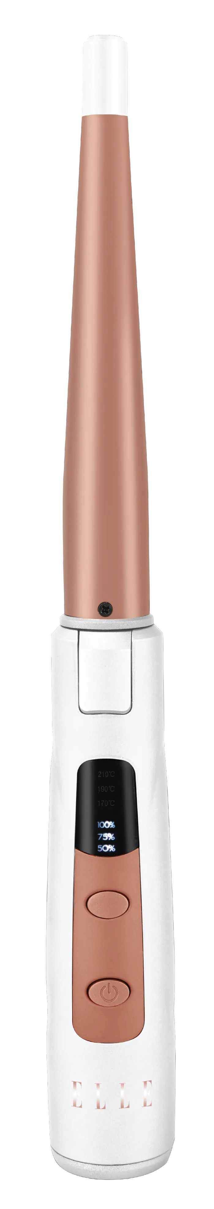 Elle Luxe Cordless Rechargeable 5" Tapered Curling Wand