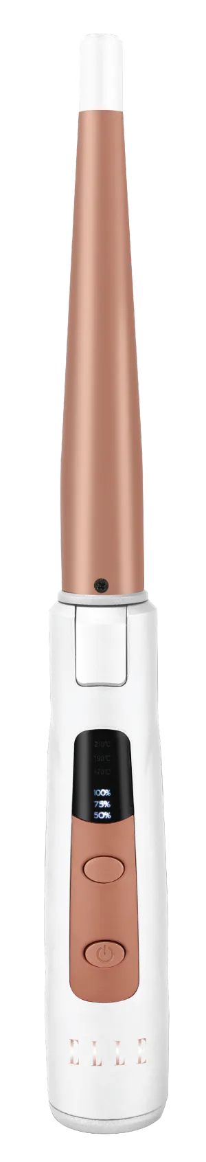 Elle Luxe Cordless Rechargeable 5" Tapered Curling Wand