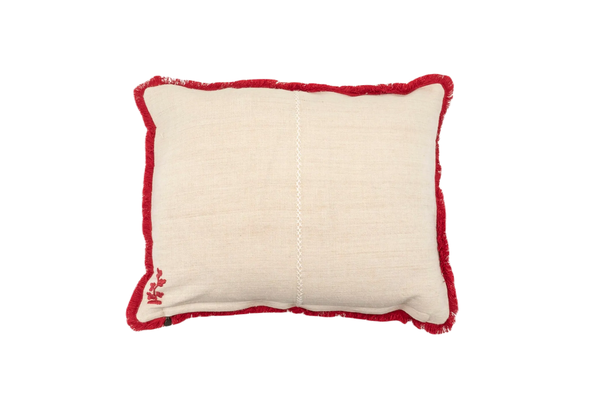 embroidered antique Hungarian hemp pillow