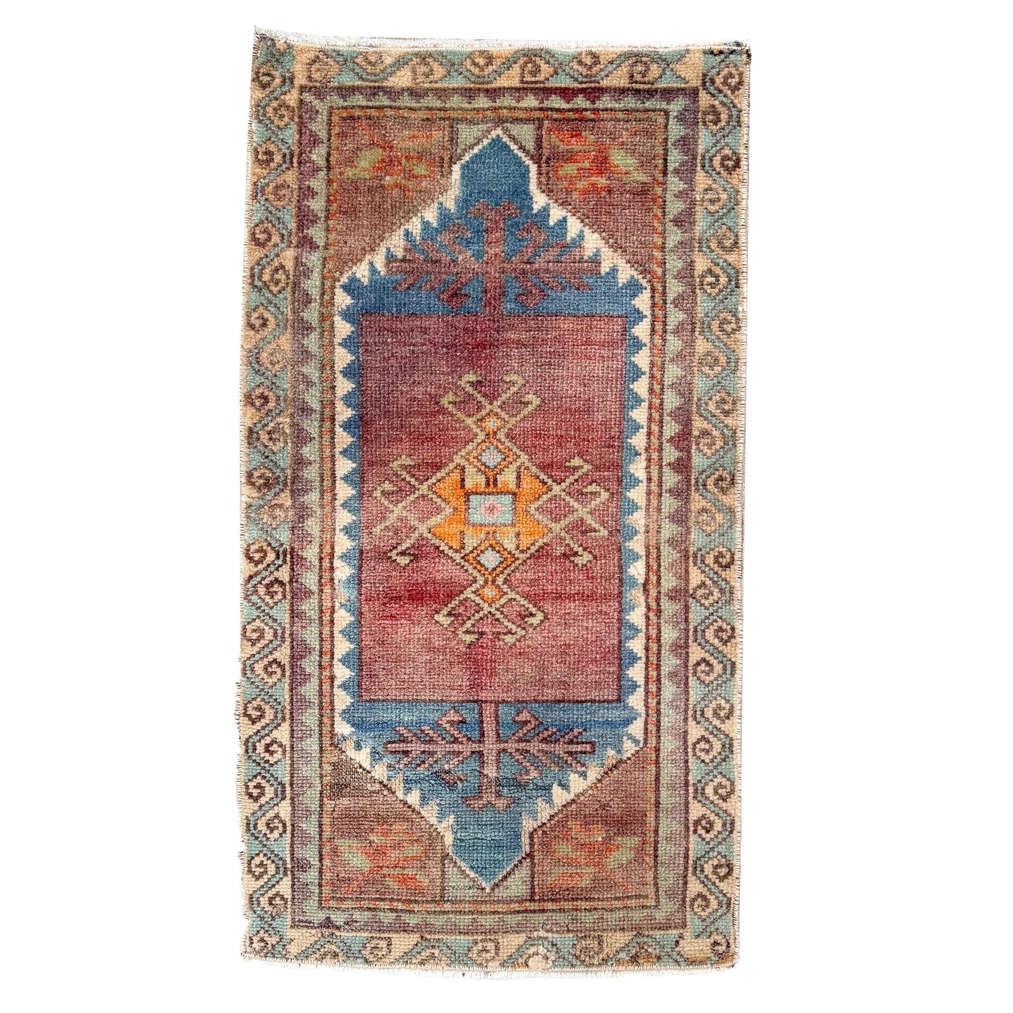 ER40 Handwoven Vintage Rug 1'5x2'7
