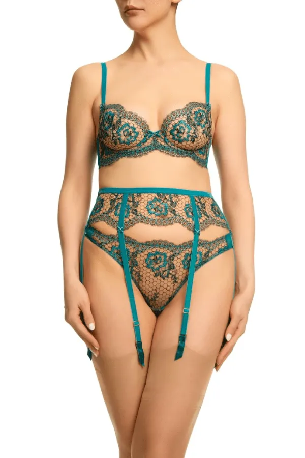 Evelina Lurex G-String - Peacock