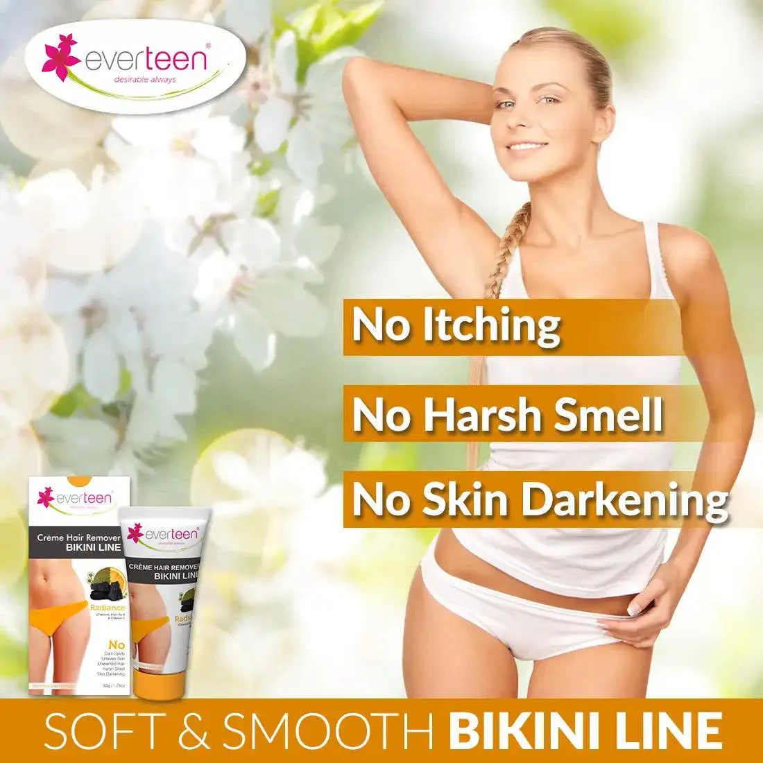 everteen RADIANCE Bikini Line Hair Remover Creme - 50 g