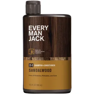 Every Man Jack 2-in-1 Sandalwood Shampoo   Conditioner 400ml