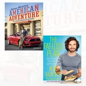 fat-loss plan and james martin's american adventure [hardcover] 2 books collection set