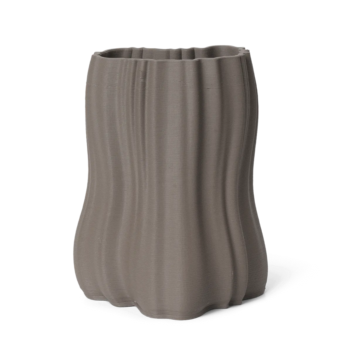 Ferm Living Moire Vase - H2O - Anthracite