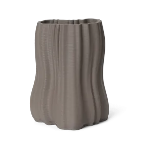 Ferm Living Moire Vase - H2O - Anthracite