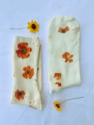 Flower Print Bamboo Socks