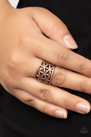 Gardenia Gazebo - Copper Ring - Paparazzi Accessories
