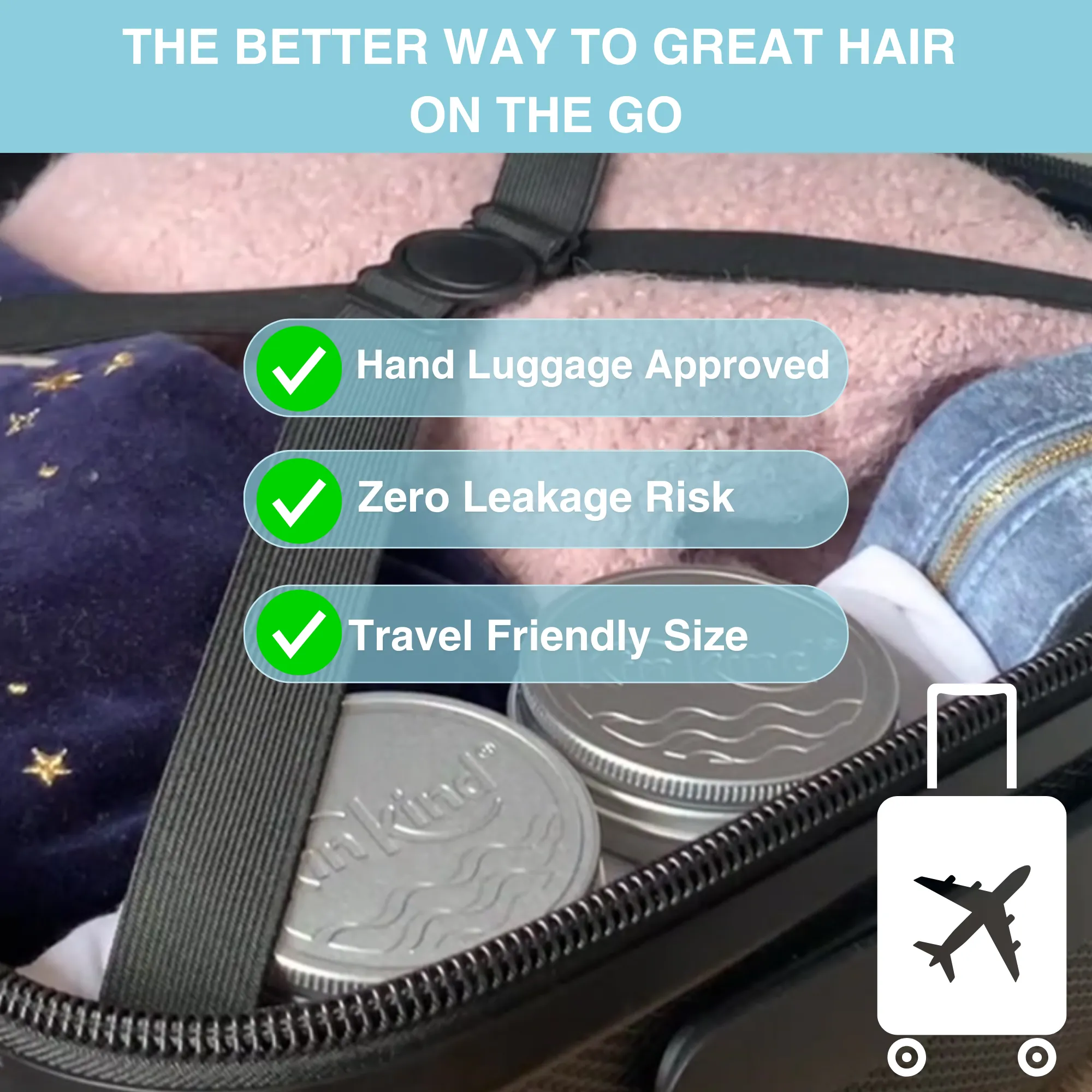 Give me STRENGTH! TRAVEL GIFT SET. Volume & Strength for fine, flat and thin hair. Shampoo bar   Conditioner Bar & 2 Travel Storage Tins. Saves 4 plastic bottles!