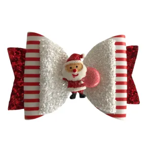 Glittery Christmas Santa Hair Clip
