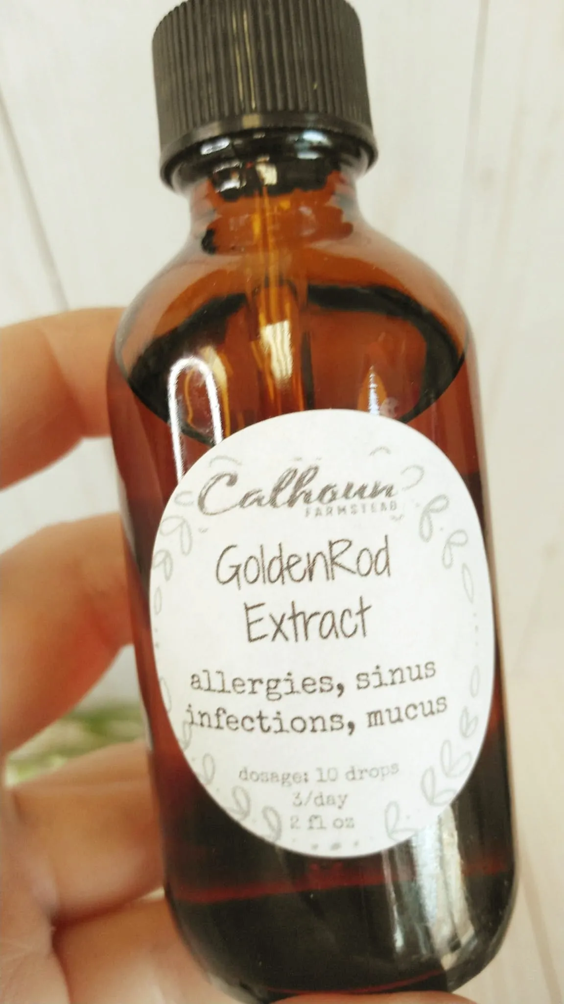 Goldenrod Extract - Allergy Relief - Seasonal Allergies - Respiratory Health - 2oz Dropper