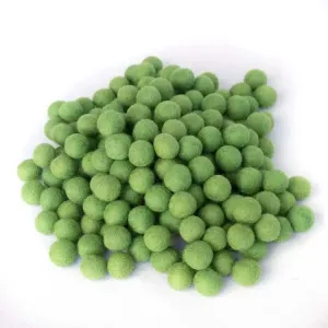 Green 1.5 cm Felt Balls – Perfect for Crafting and DIY Projects - 350 pcs