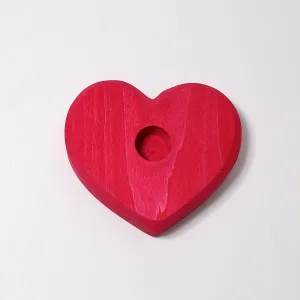 Grimm's Red Heart Deco Candle Holder