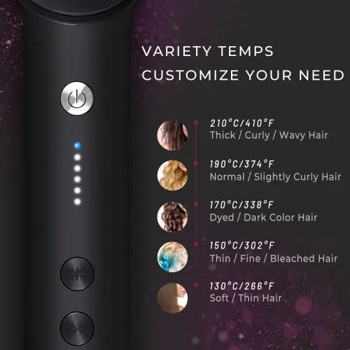 Hair Straightener Comb Matte Black