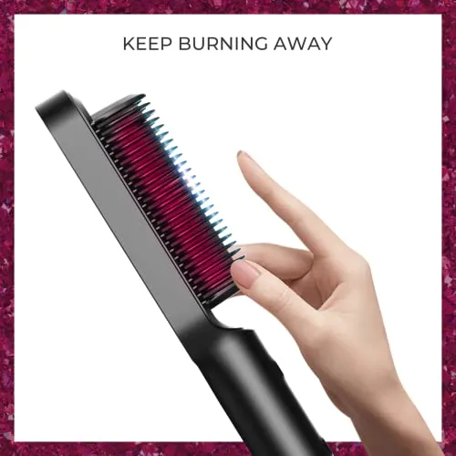 Hair Straightener Comb Matte Black