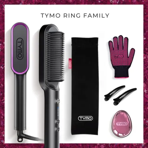 Hair Straightener Comb Matte Black