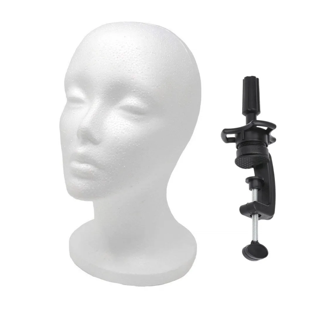 Hair Topper Styrofoam Wig Head and Portable Stand