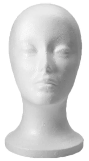 Hair Topper Styrofoam Wig Head and Portable Stand