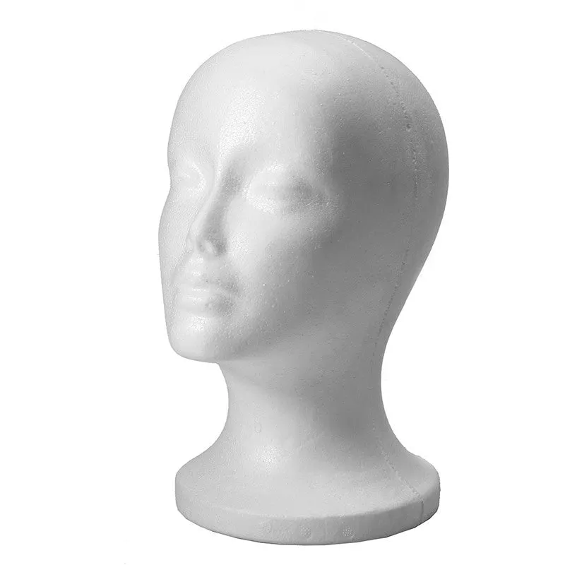 Hair Topper Styrofoam Wig Head and Portable Stand