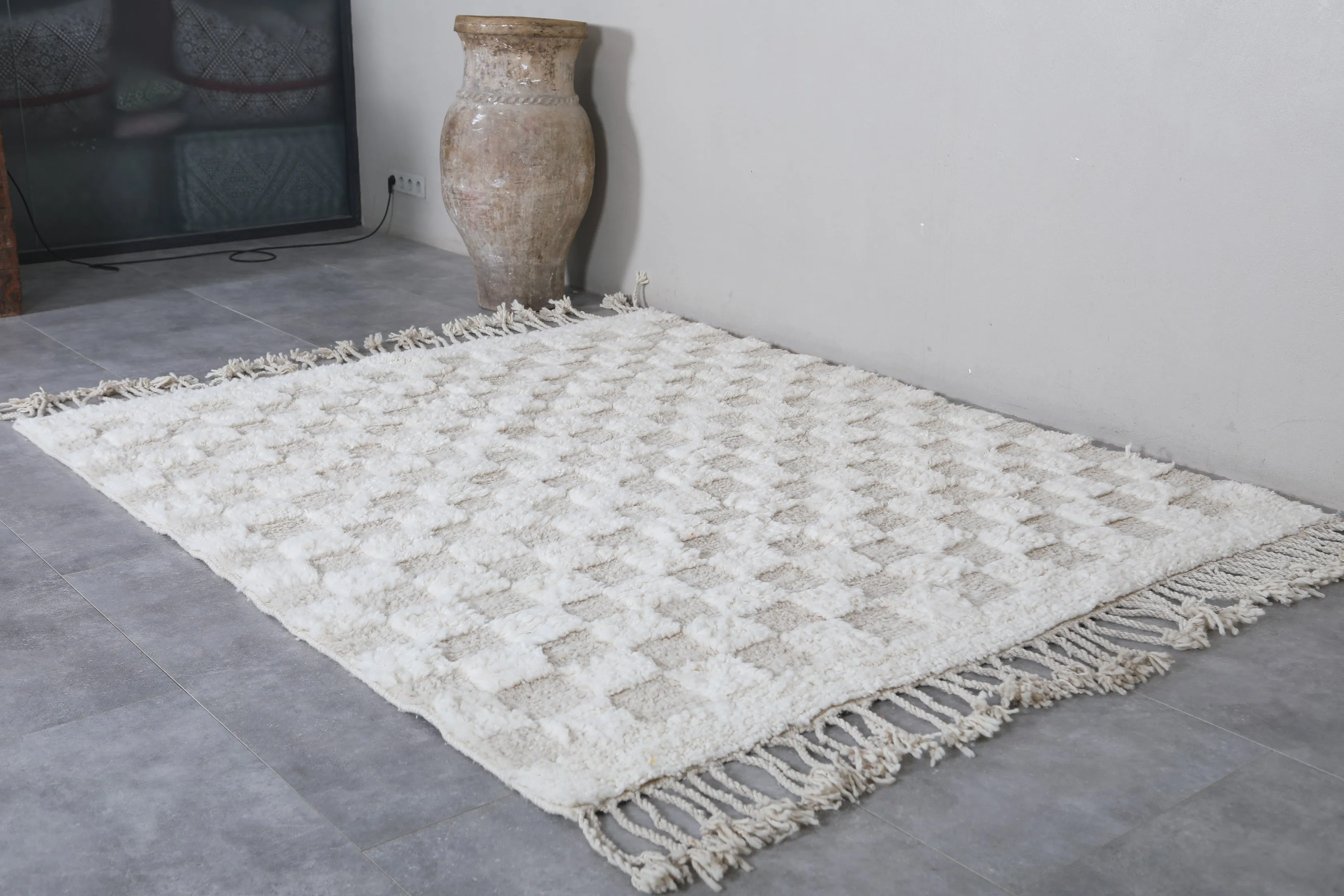 Handmade Beniourain rug - Custom Berber rug - Wool rug