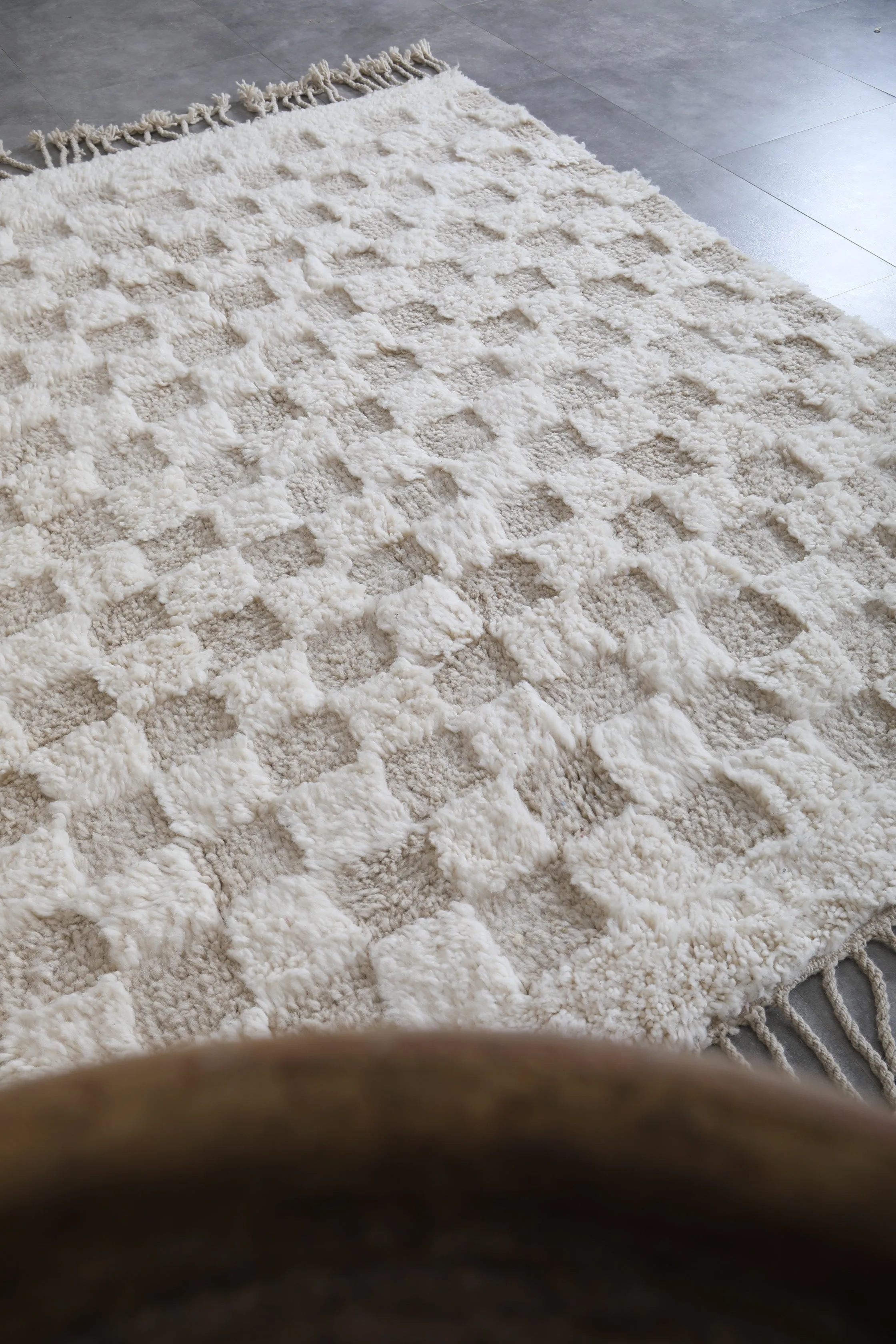 Handmade Beniourain rug - Custom Berber rug - Wool rug