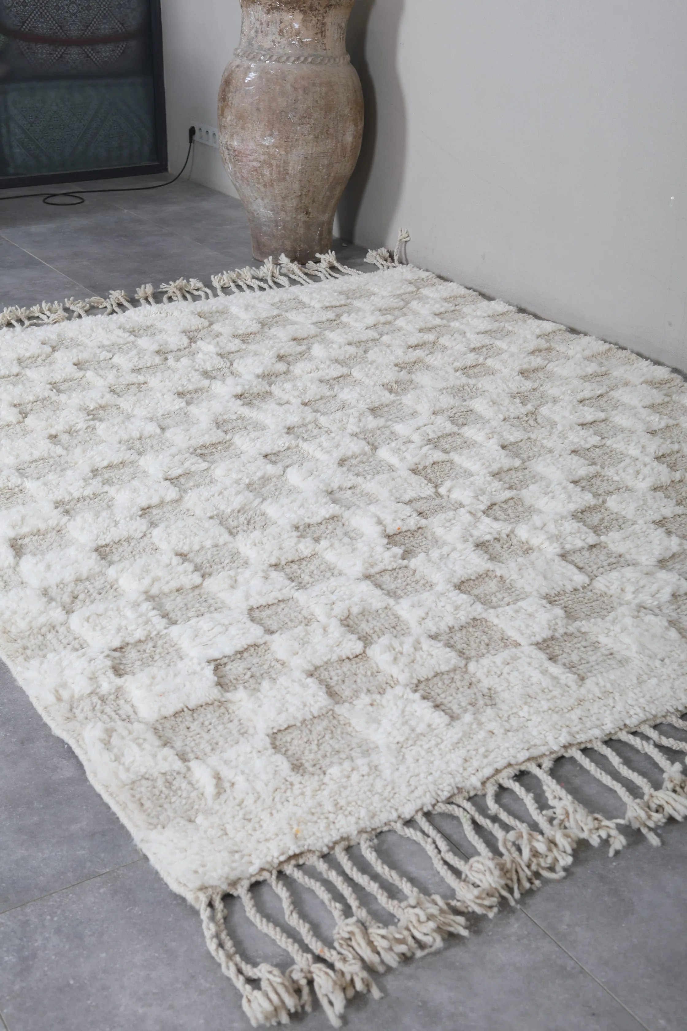 Handmade Beniourain rug - Custom Berber rug - Wool rug