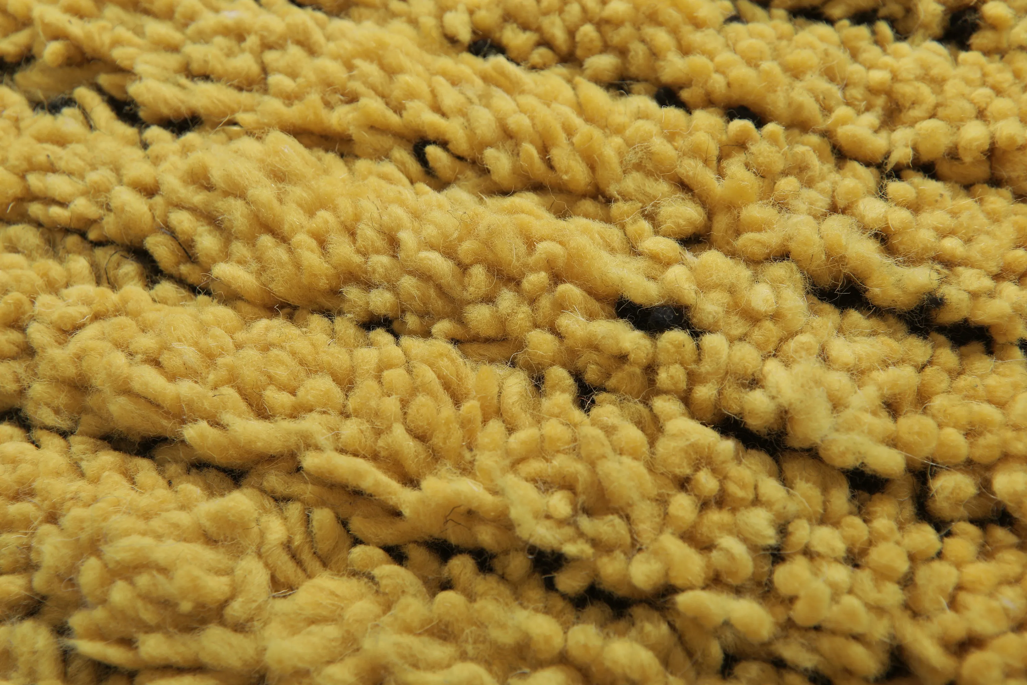 Handwoven Yellow Moroccan Area Rug