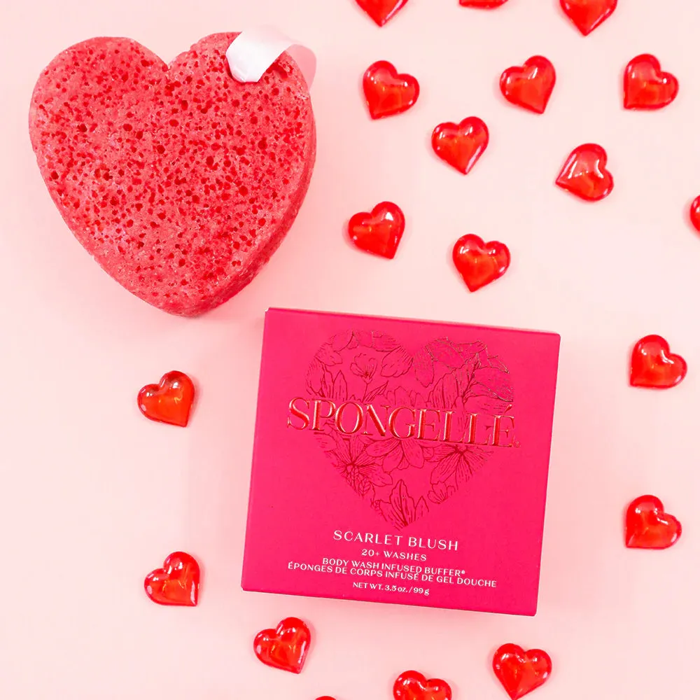 Heart Shaped Body Wash Infused Buffer