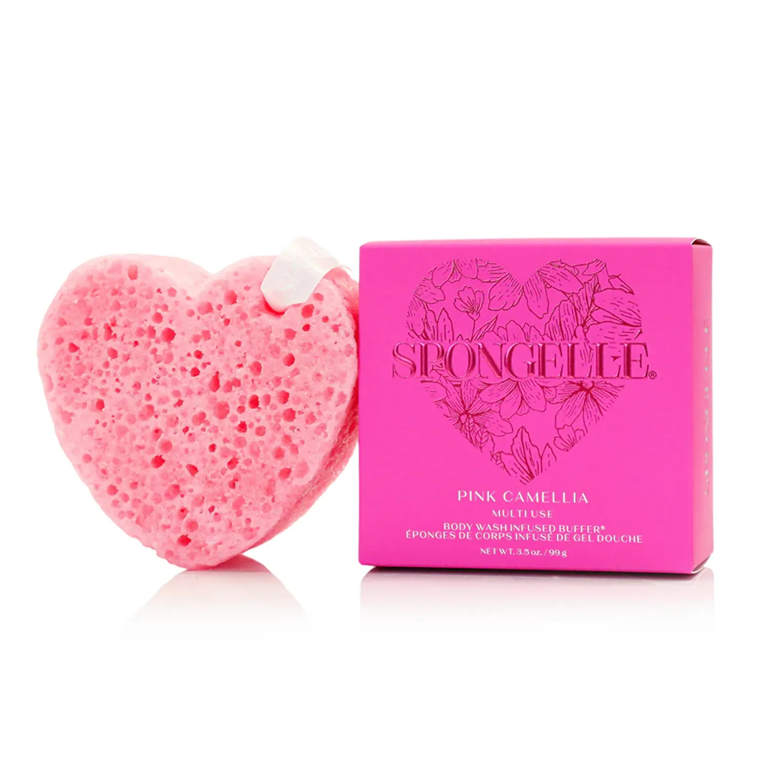 Heart Shaped Body Wash Infused Buffer