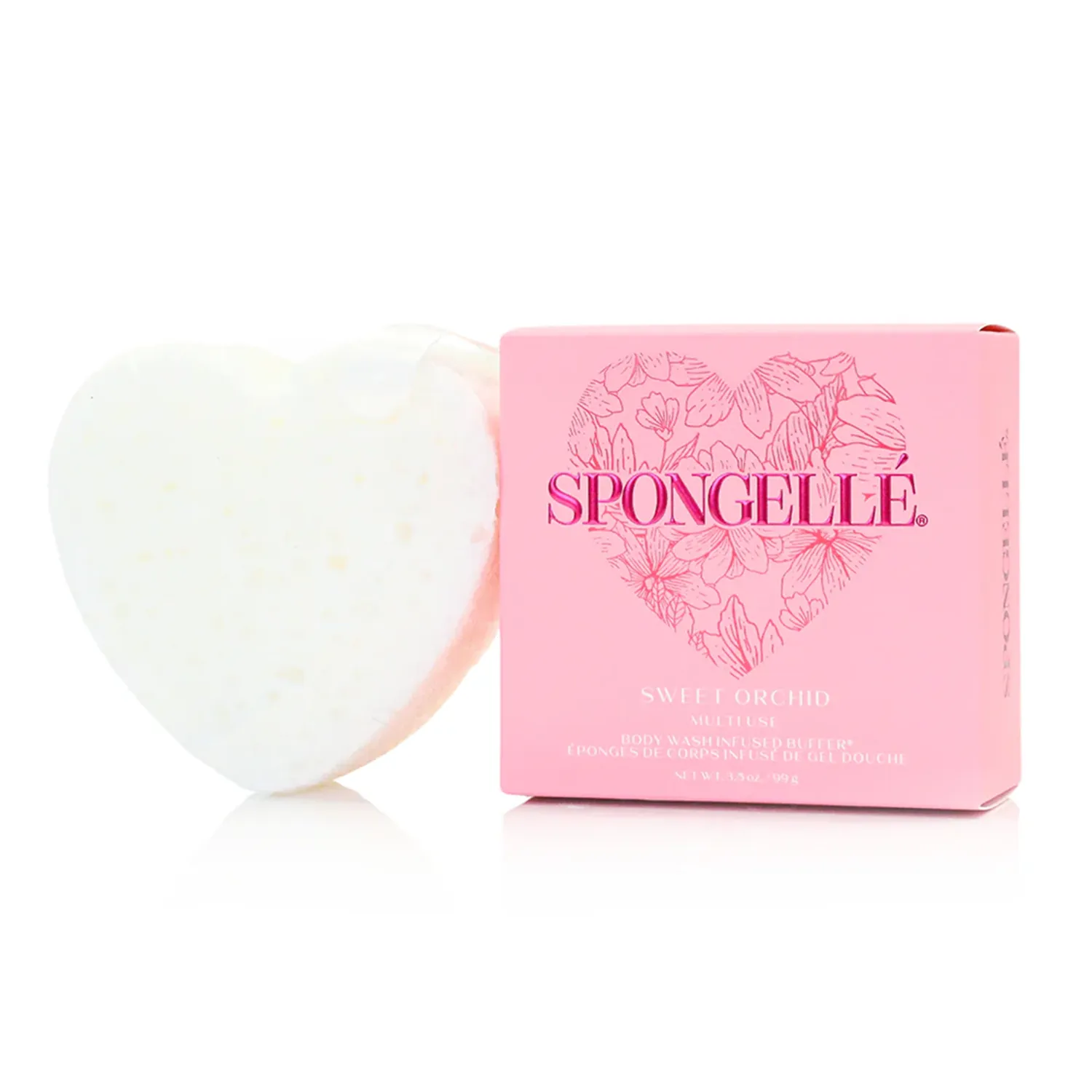 Heart Shaped Body Wash Infused Buffer