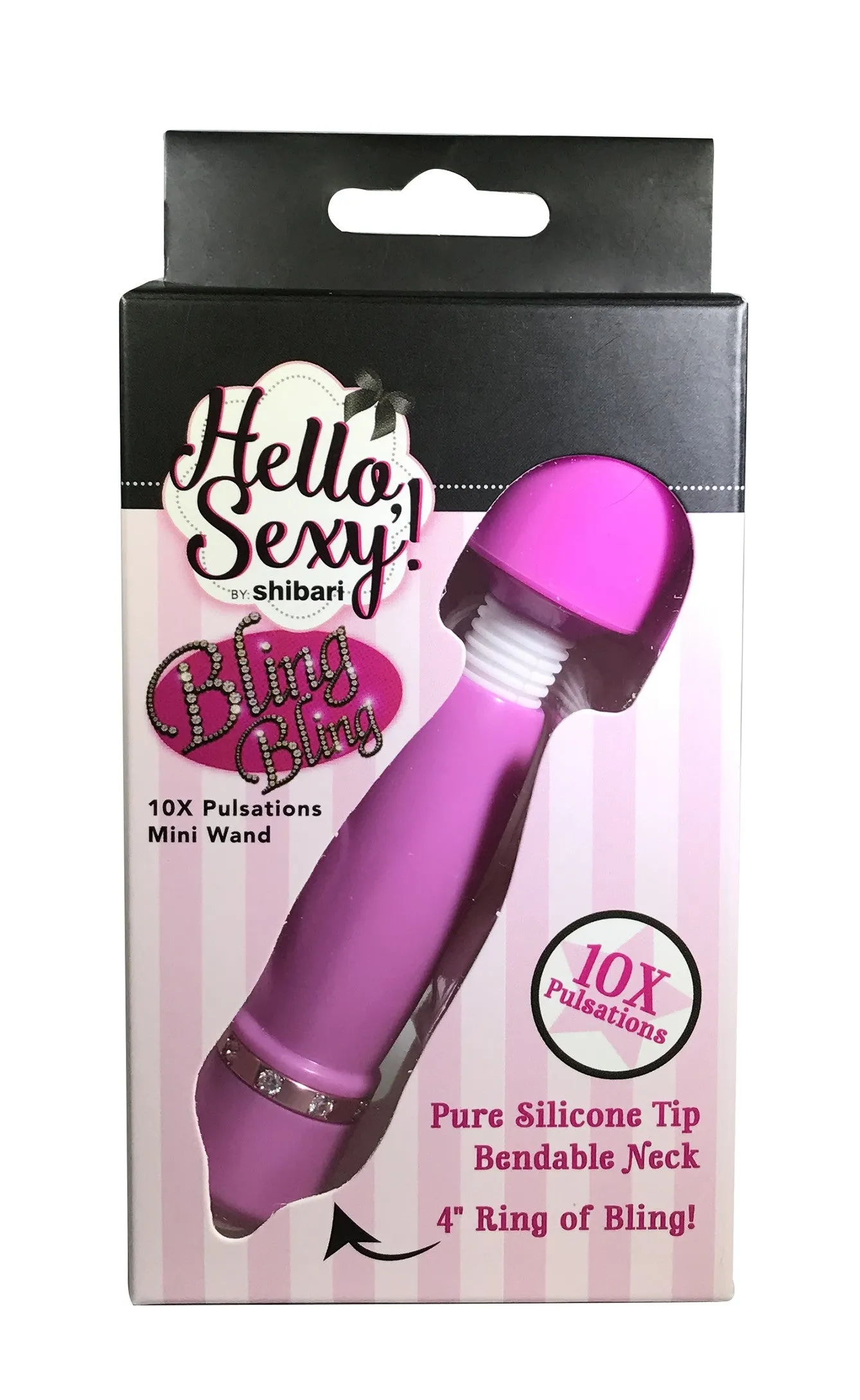 Hello Sexy Bling Bling Mini Massager - Pink