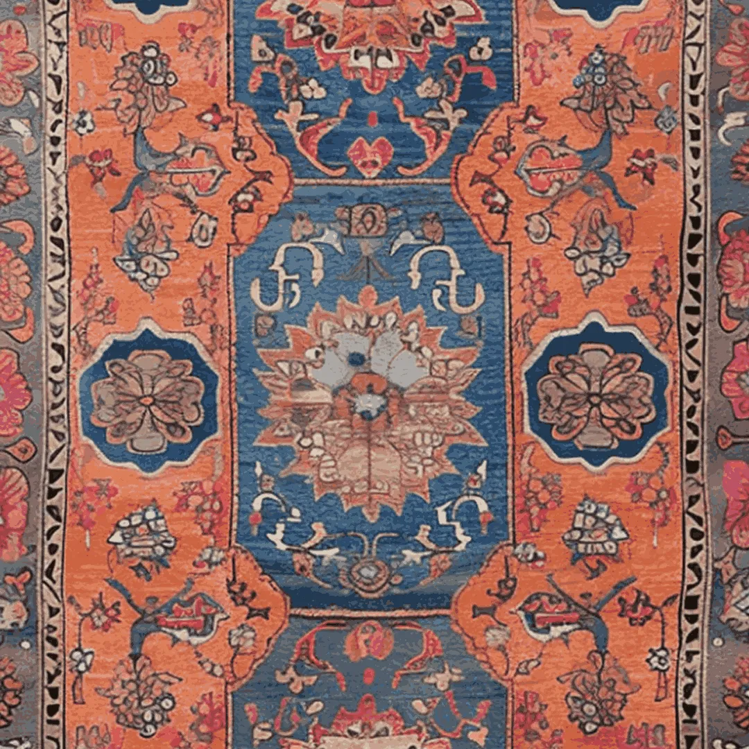 Heritage Bloom Hand Knotted Rug