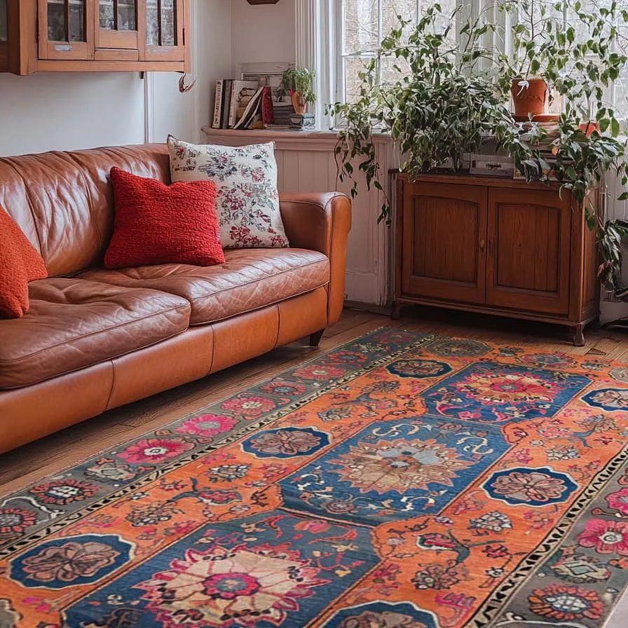 Heritage Bloom Hand Knotted Rug