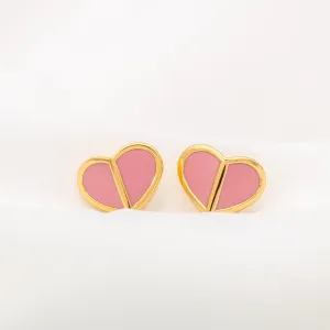 Heritage Spade Earrings (Pink)