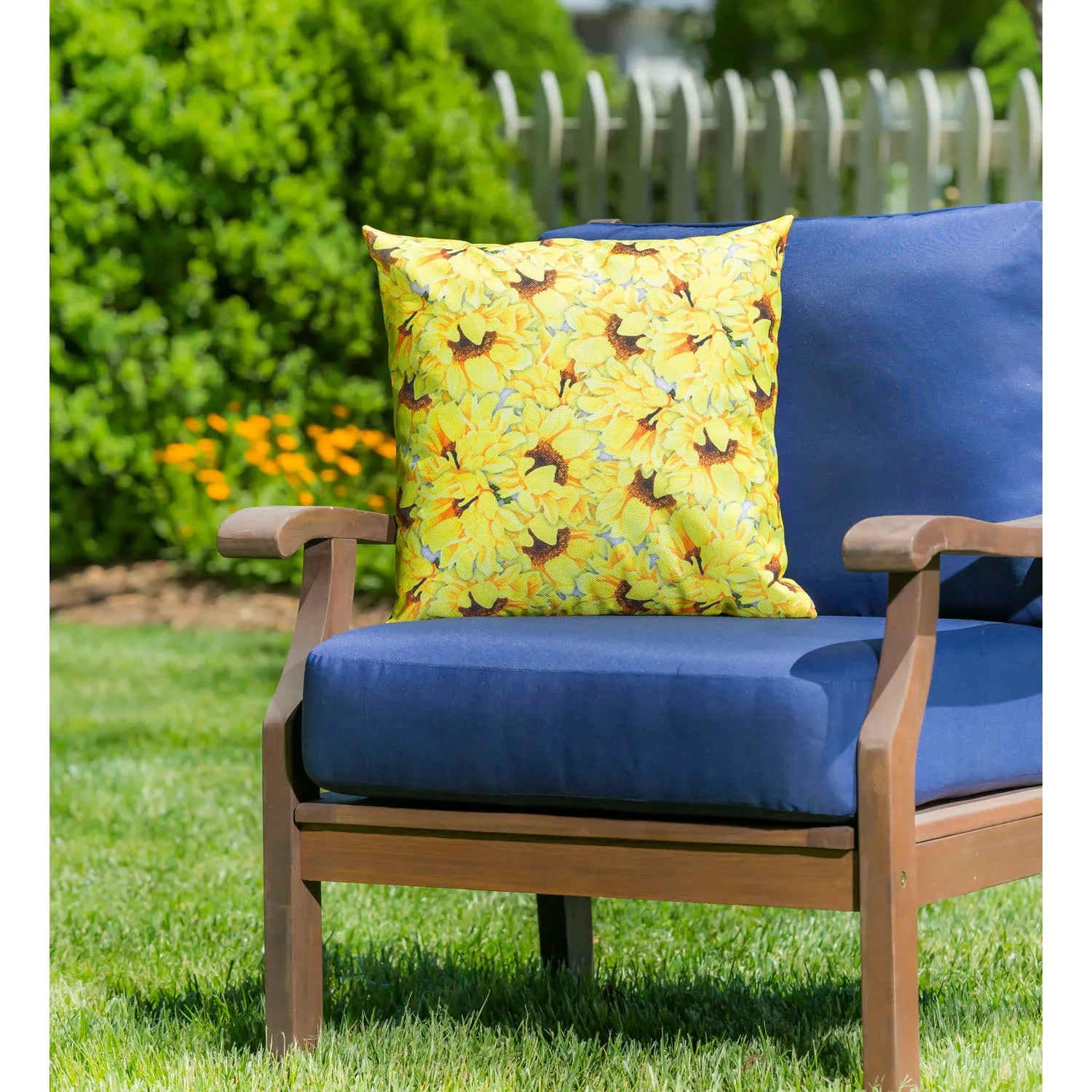 Honey Bee and Flowers Interchangeable Pillow Cover,4plc436