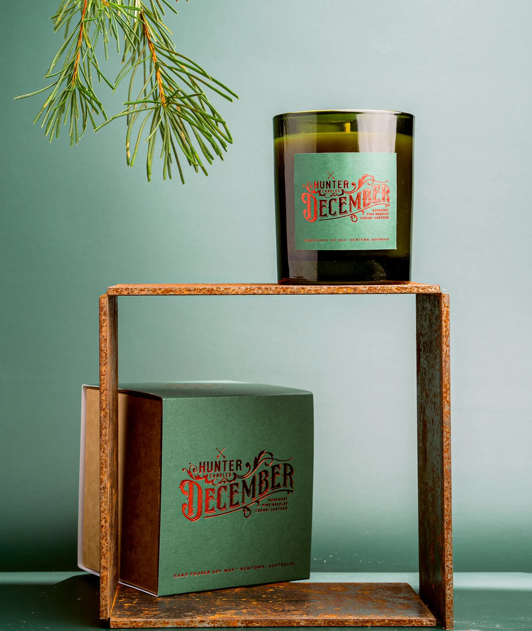 Hunter Candles | DECEMBER | pine, cedar, rosemary & leather