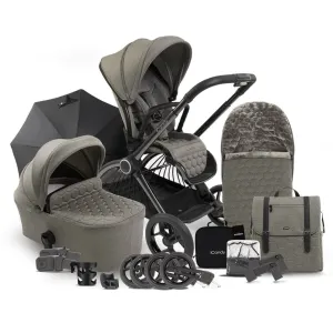 ICANDY Core Pushchair and Carrycot - Complete Bundle - Phantom (Light moss)