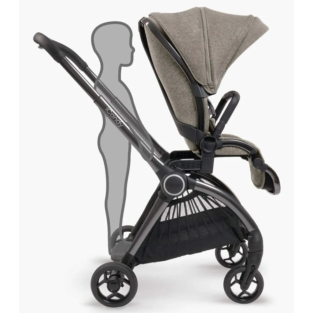 ICANDY Core Pushchair and Carrycot - Complete Bundle - Phantom (Light moss)