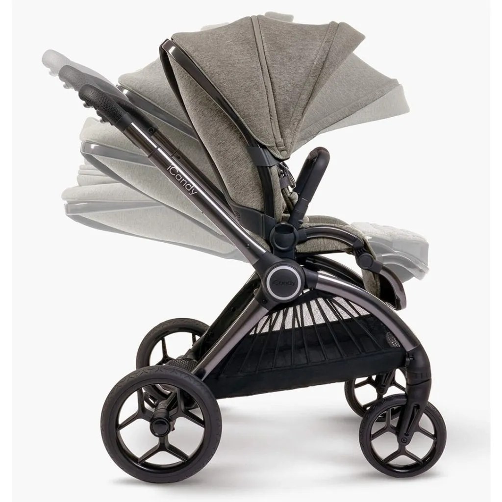 ICANDY Core Pushchair and Carrycot - Complete Bundle - Phantom (Light moss)