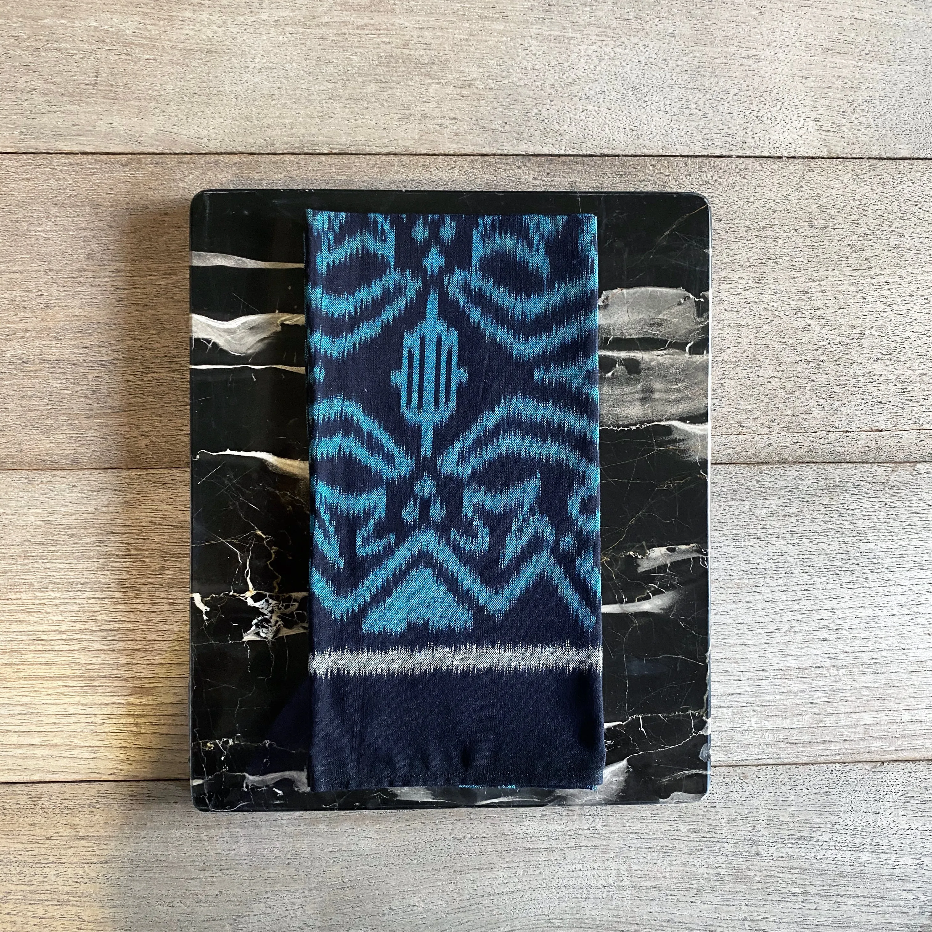 Ikat Napkins - Marine - Set of 8