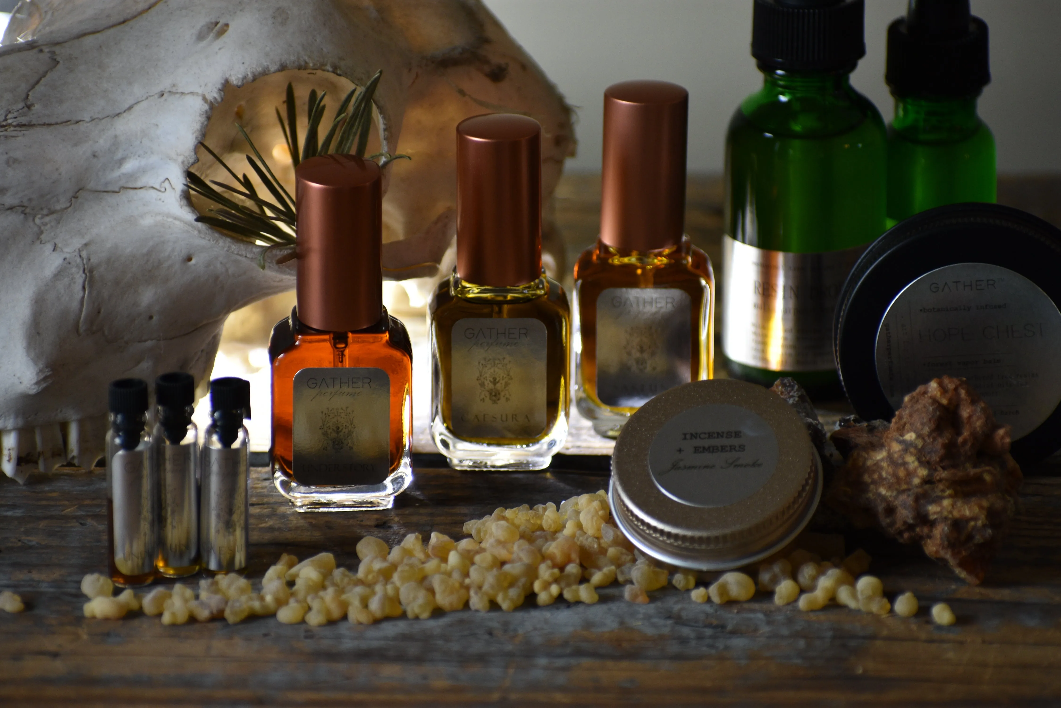 INCENSE   EMBERS - Natural Botanical Perfume Solid - Jasmine Smoke