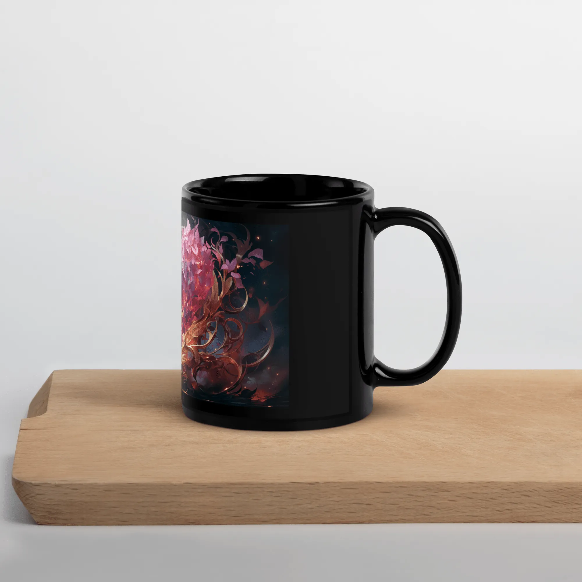 Infernal Heart Black Glossy Mug