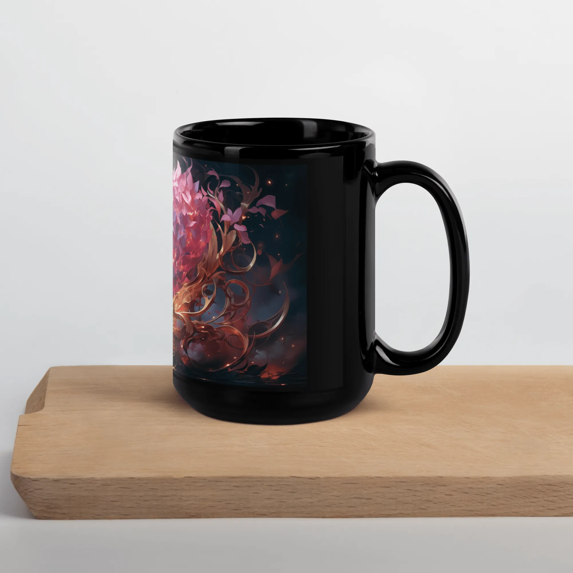 Infernal Heart Black Glossy Mug