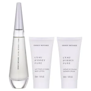 Issey Miyake L'Eau d'Issey Pure Gift Set 50ml EDP   50ml Body Lotion   50ml Shower Gel