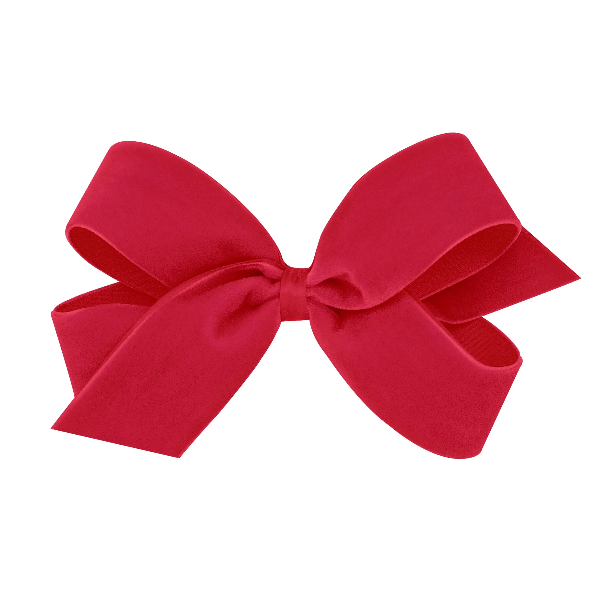 Large Classic Velvet Hair Bow on Clippie