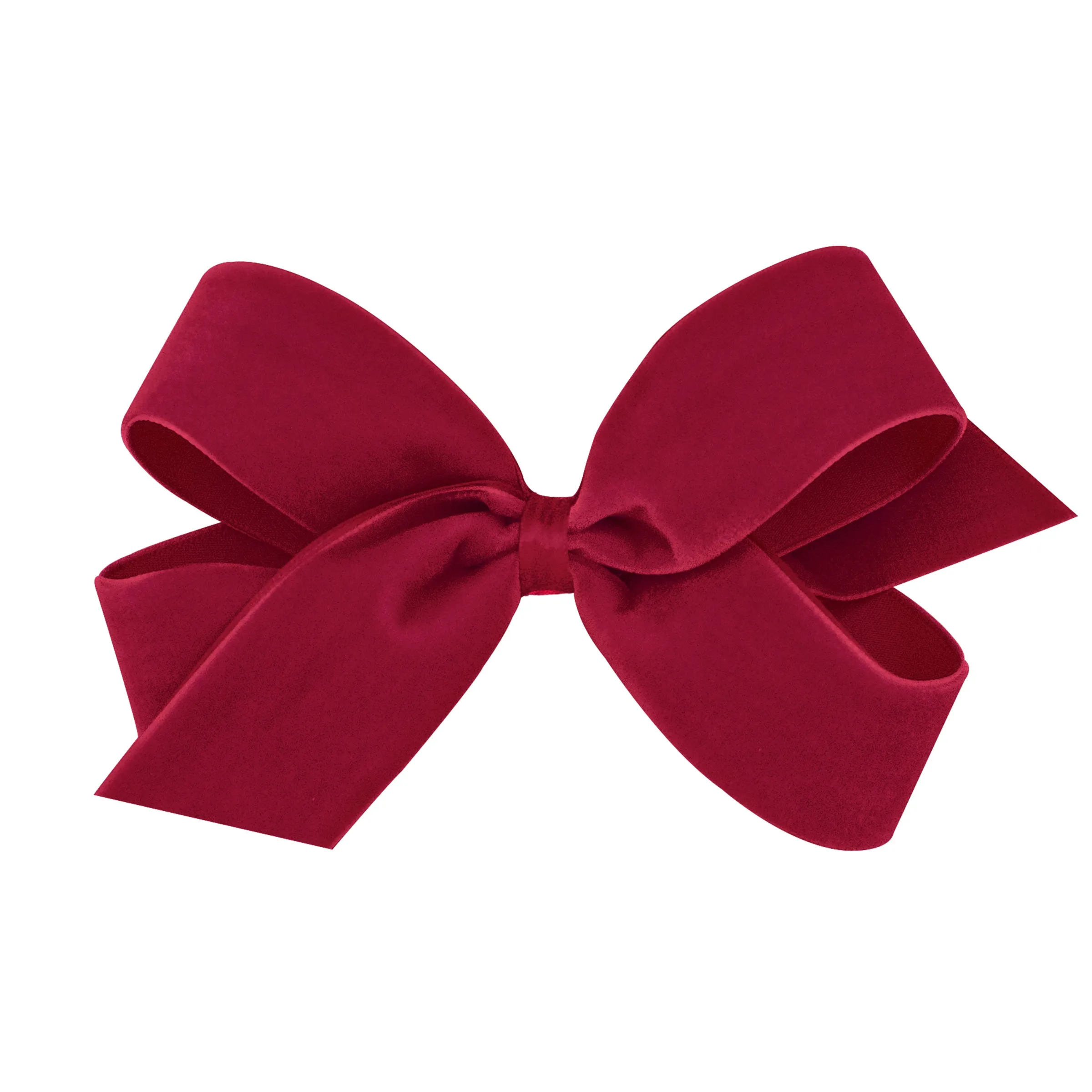 Large Classic Velvet Hair Bow on Clippie