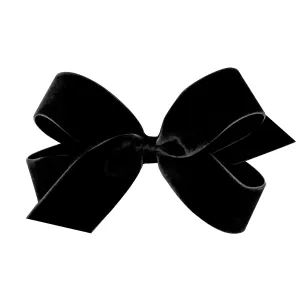 Large Classic Velvet Hair Bow on Clippie